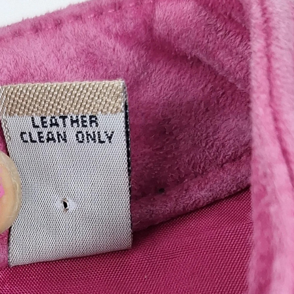 INC International Concepts Suede Pink XL Womens Jacket Silver Colored Zippers - Picture 8 of 16